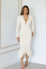 Nina Fringe Sculpt Dress