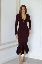 Nina Fringe Sculpt Dress