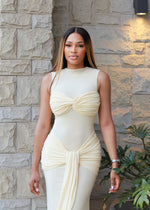 Alia Draped Maxi dress