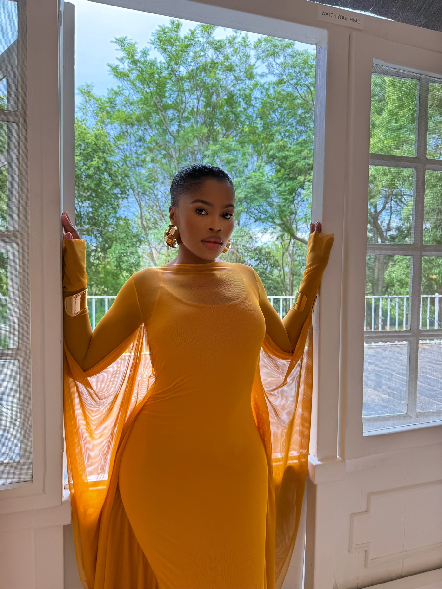 Summer Mesh Maxi - Yellow