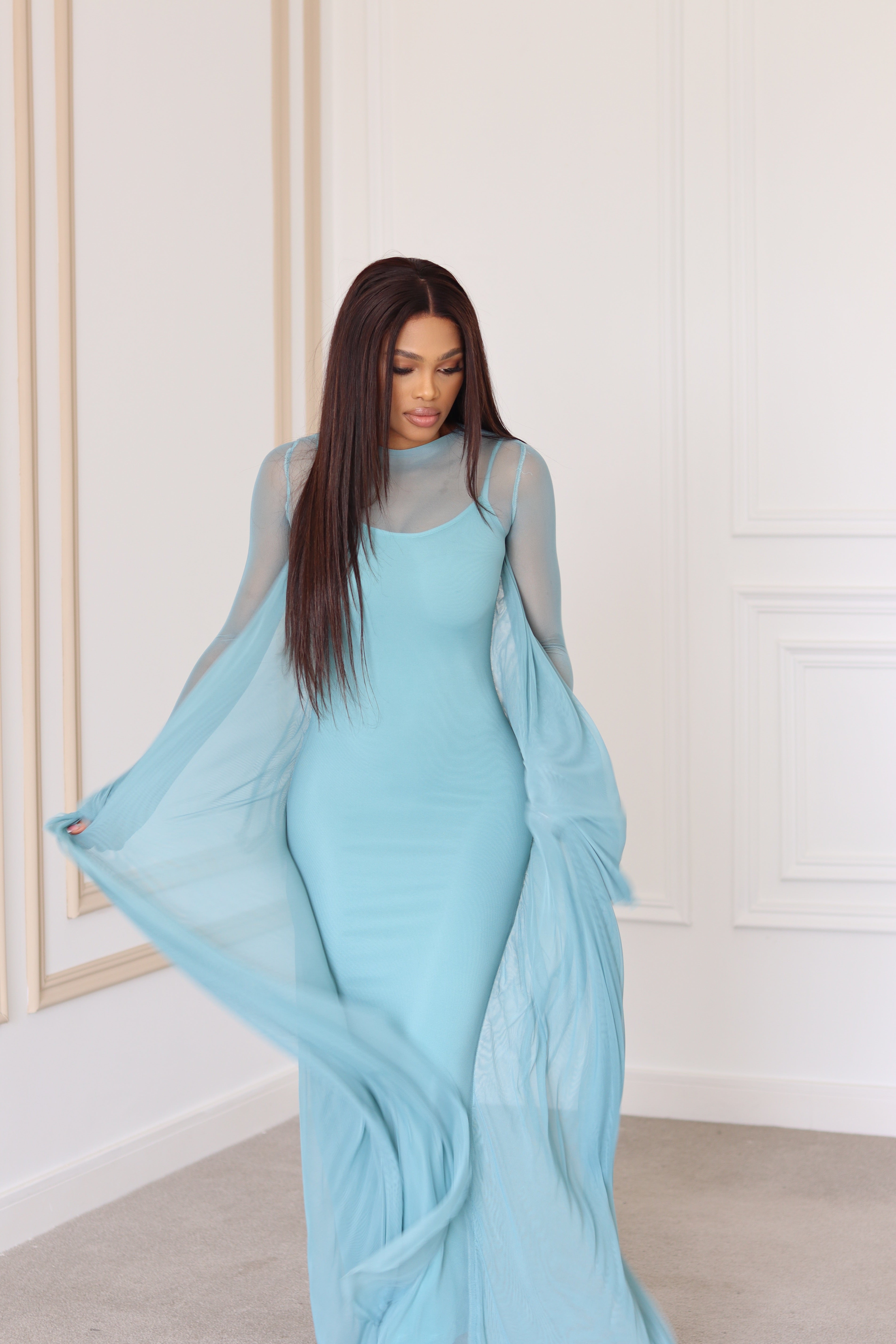 summer mesh dress White Mesh Maxi Dress Lets Swim