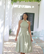 Noelle halter dress - striped