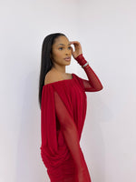 Valentina draped gown