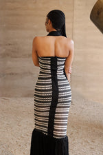 The Ayla Striped Crochet Dress