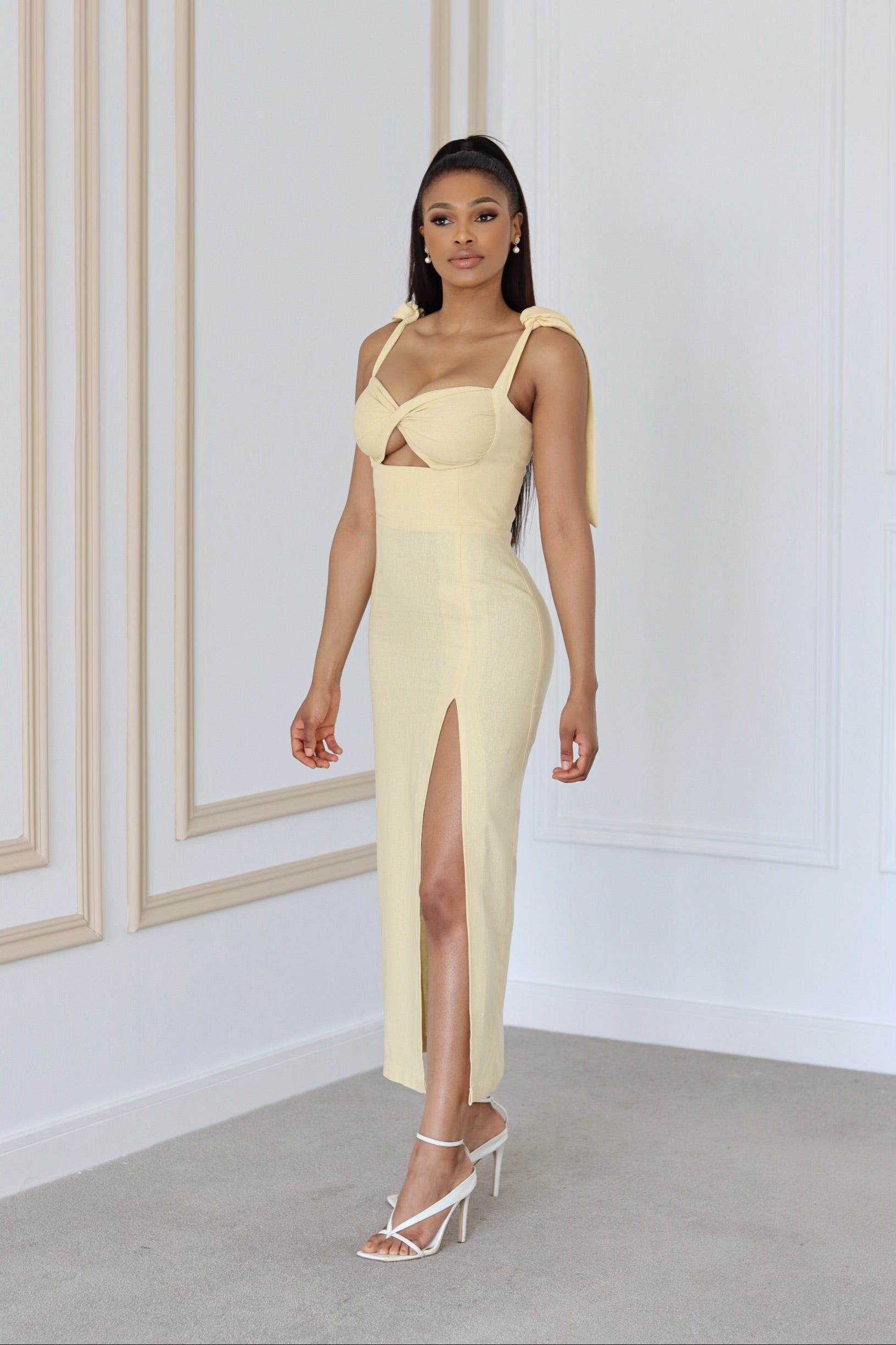 Luna Linen Midi dress