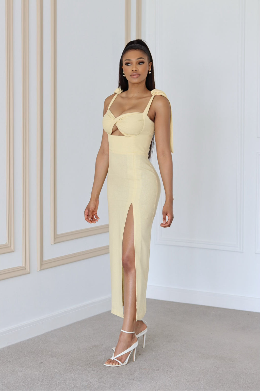 Luna Linen Midi dress