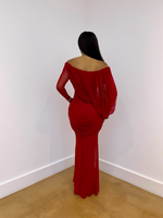 Valentina draped gown