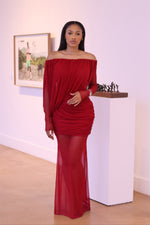 Valentina draped gown