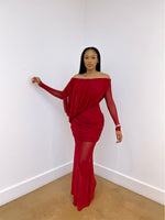 Valentina draped gown