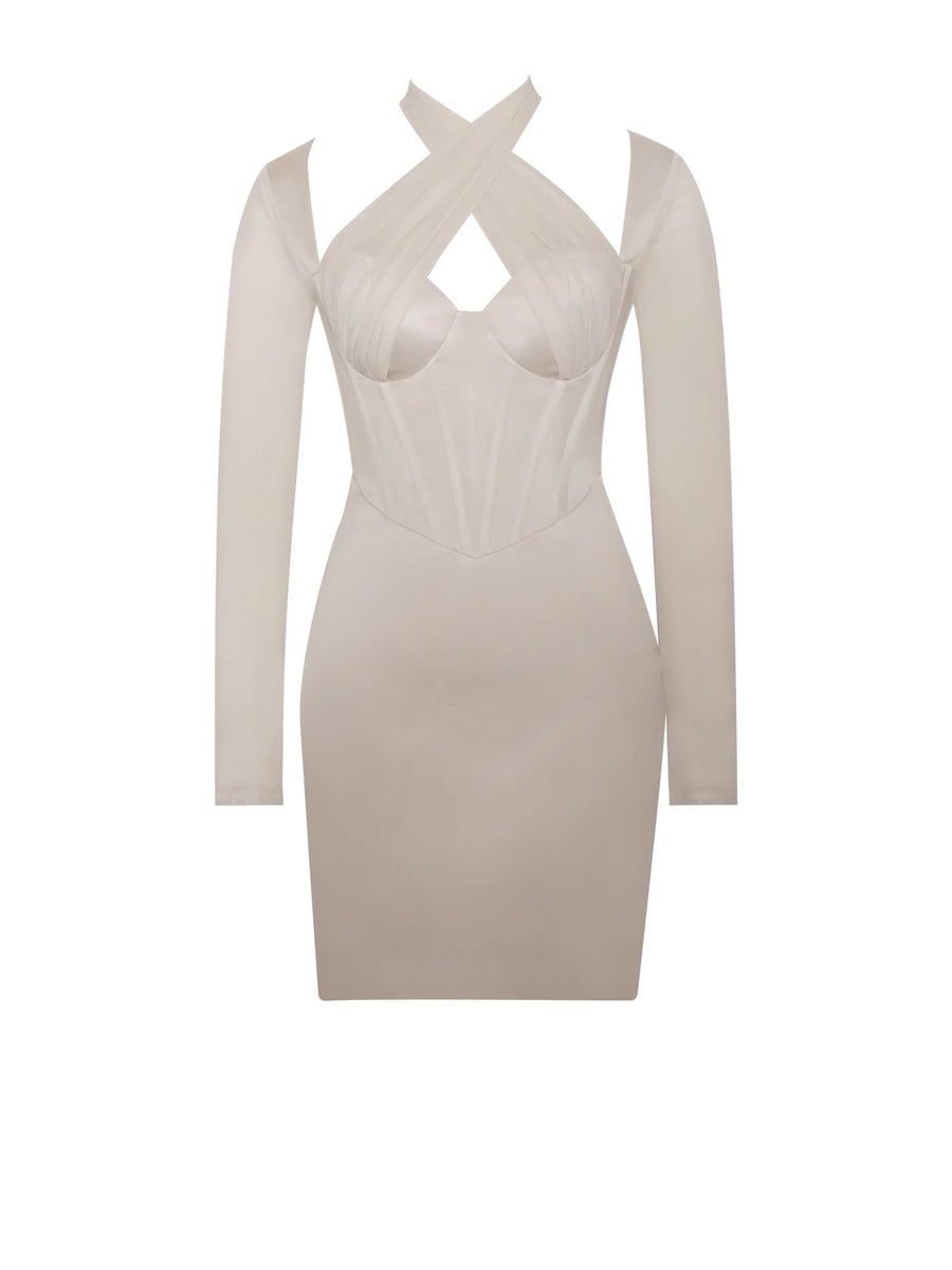 Norma beige dress – House of Mahal