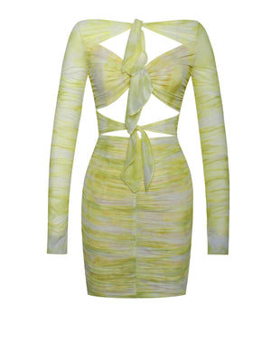 Sonia Yellow Print dress