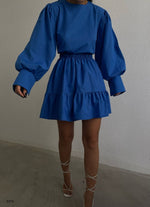 Hera balloon sleeve shirt set